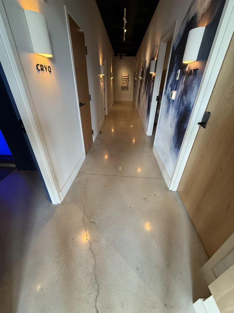 Spa Polished Concrete, Commercial flooring project by Floor Kings Epoxy