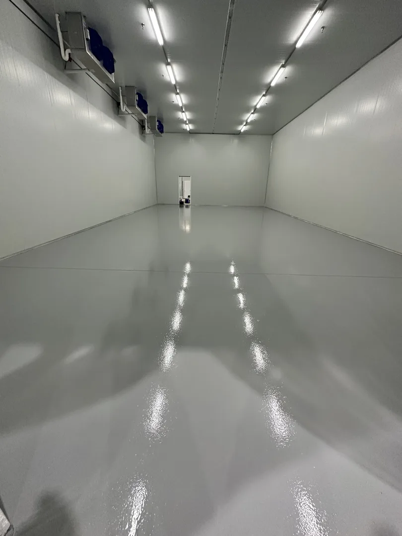 Walk-In Cooler Epoxy, Commercial flooring project by Floor Kings Epoxy